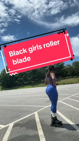 Black girls roller blade  #rollerblading #cardio #rollerbladegirl #rollerskating #workoutclothes 