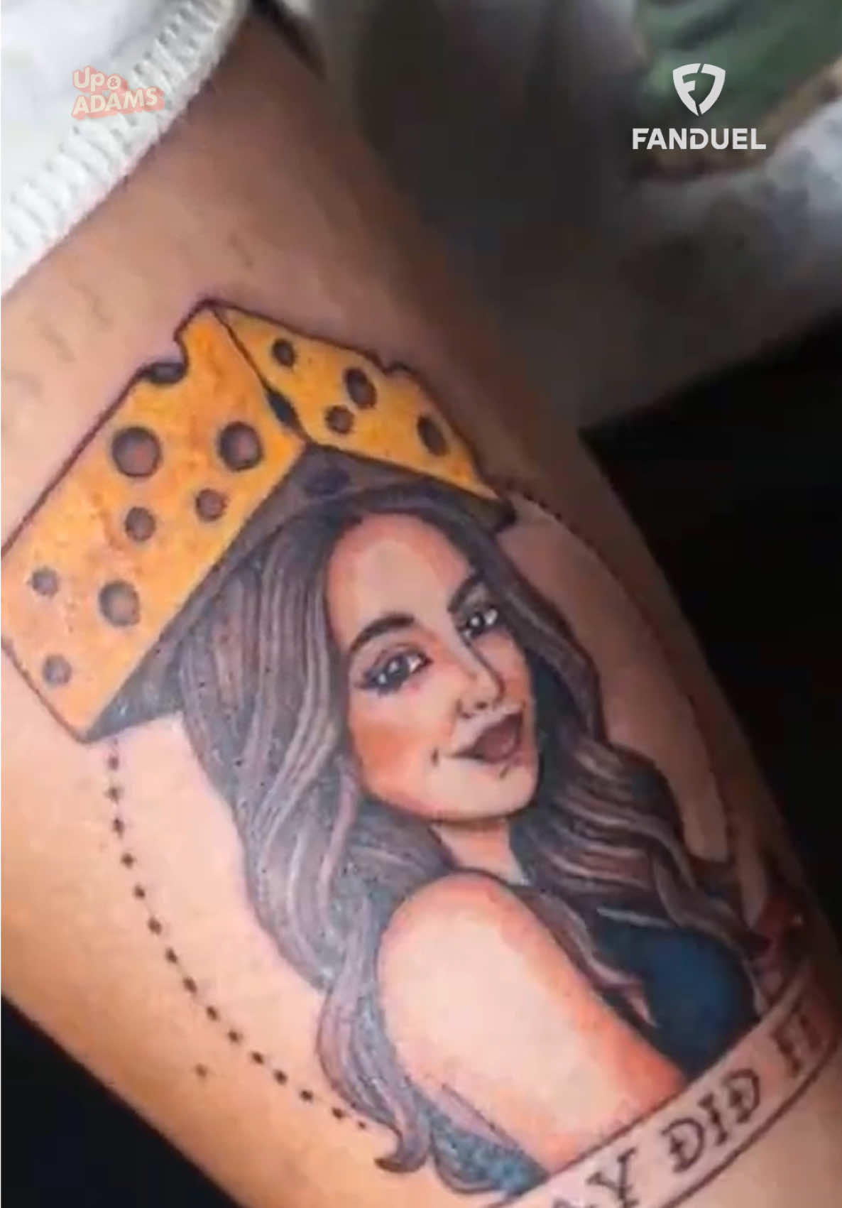 Kay was speechless after seeing the tattoo this X user got of her because of the Micah Parsons trade 🤣 #kayadams #nfl #SuperBowl #greenbaypackers  @heykayadams