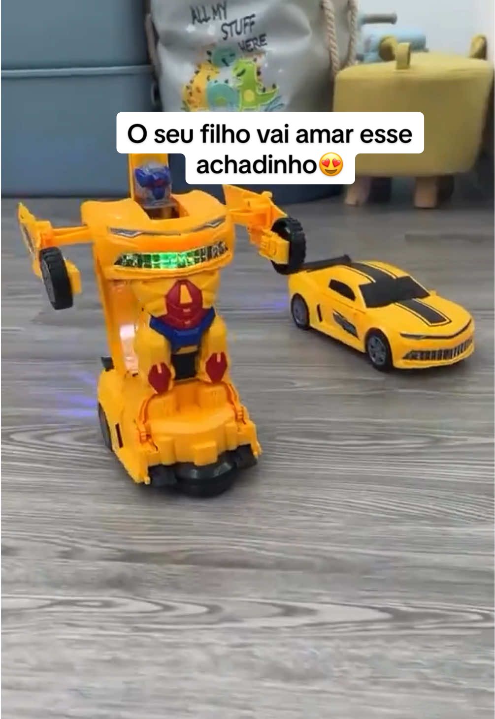 Carrinho transformes robô 2 em 1 ,as crianças amam 😍 #transformers #carrinho #brinquedo #carrinhotransformes #infantil 