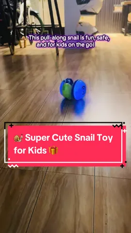 Super cute 🐌 pull along snail toy! Fun & safe for kids 🎉 #giftideas #PullAlongToy #KidsToy #BabyGiftIdeas 