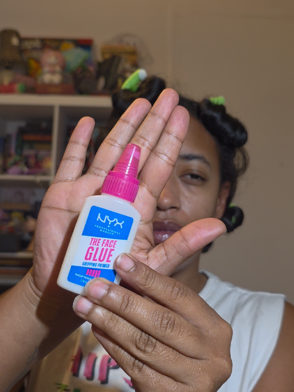 The Face Glue Primer by @NYX Professional Makeup is the perfect Primer for a long day or night out of makeup! love the way my final makeup look turns out with this. #makeup #grwm #nyxcosmetics #primer #longwearmakeup 