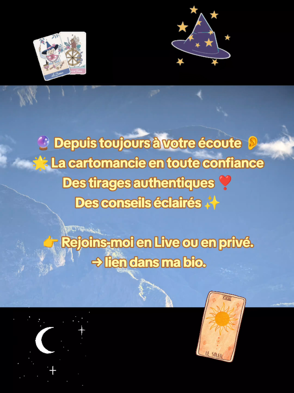 🌟 La cartomancie en toute confiance Des tirages sincères, des réponses précises. #tiktokvoyance #PourToi #foryou #oracle #cartomancie 