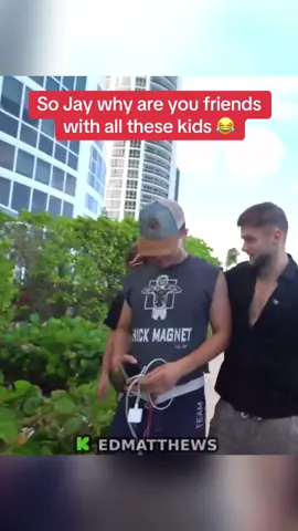 Ed matty ask Jay why all his friends are kids #edmatthews #edmatthewstokky #fyp 