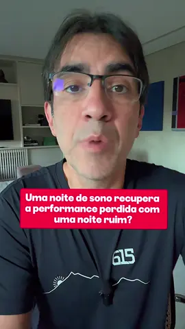 Qual é o efeito de uma noite de sono perdido na sua performance física? E uma noite bem dormida recupera isso? #sono #bike #performance #paravoce #aprendacomigo 