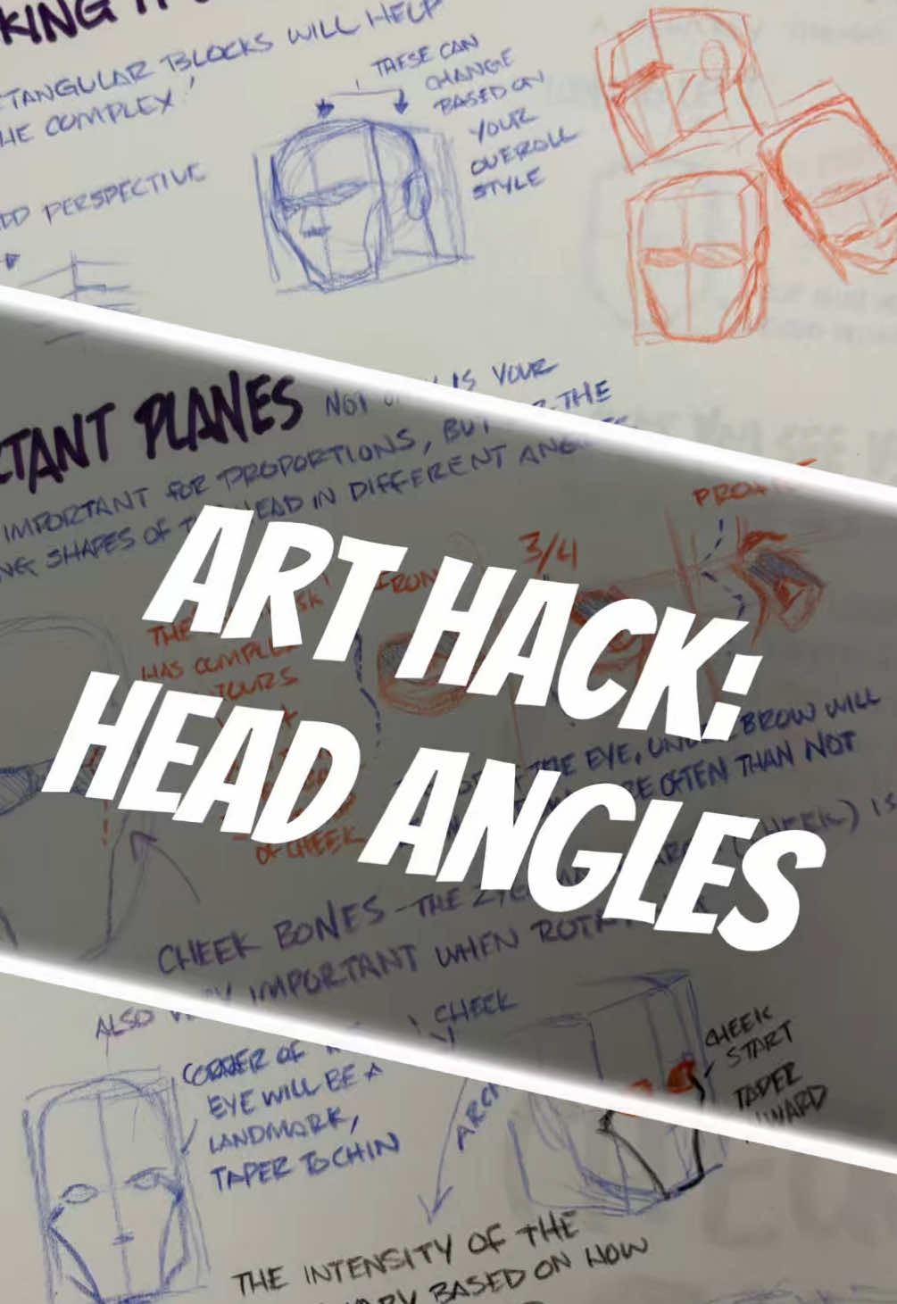 Over on my Skool site, I had a request to talk about the head at different angles. It’s definitely a complex thing to draw, but let’s dive into it! #arthack #head #angles #drawing #skool 
