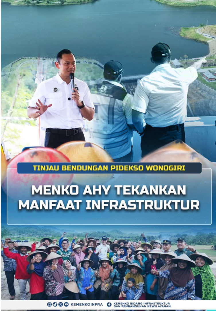 Ketahanan pangan dan akses air bersih adalah kebutuhan mendasar yang harus diwujudkan bersama. program ini hadir untuk memberikan dampak langsung bagi masyarakat Wonogiri, sekaligus mendukung visi besar Indonesia dalam memperkuat kemandirian pangan. Dengan kolaborasi antara pemerintah, akademisi, dan masyarakat, kita tidak hanya membangun infrastruktur, tetapi juga membangun harapan bagi Indonesia. #KemenkoInfra #MenkoAHY #KemenkoInfrastruktur #MemperkuatInfrastruktur #InfrastrukturUntukSemua