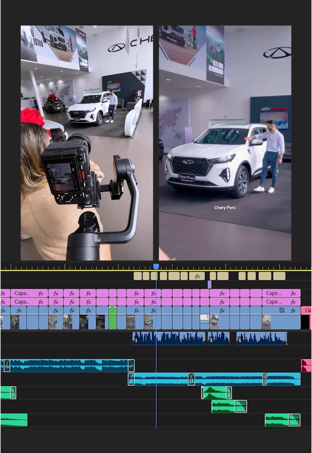 Publicidad para Chery Perú x Mario Irivarren 🚘🙋🏻‍♂️ #AprendeAudiovisual #Audiovisual #Juachixd 