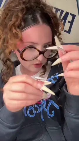 chaotic nightmare before Christmas nail day😭💘 they’ll be in action tmrw 🤭😛🎨