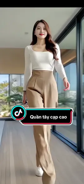 Quần tây cạp cao #xuhuong #quantay #thoitrangnu #xuhuongtiktok2025 