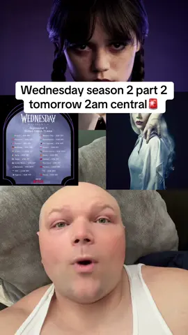 Wednesday season 2 part 2 tomorrow 2am central🚨 #wednesday #wednesdayseason2part2 #netflix