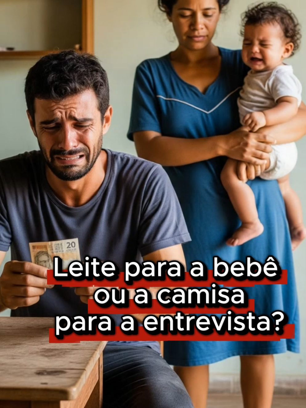 20 reais comprar a camisa para entrevista ou leite para a neném  #reflexão #historia #jesus 