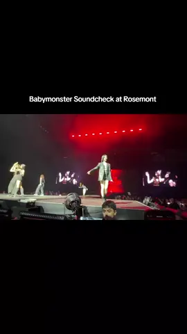 Hello Monsters Soundcheck in Rosemont #AHYEON #BABYMONSTER #HELLO_MONSTERS 