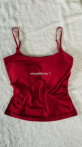 padded top with adjustable straps 🍒 #paddedtop #topforwomen #fyp  #creatorsearchinsights 