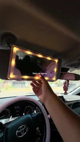 🌸🪞#pink #coquette #coquetteaesthetic #carmirror #pinkcar 