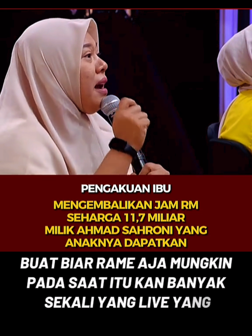 PENGAKUAN SEORANG IBU MENGEMBALIKAN JAM TANGAN RM SEHARGA 11,7 M MILIK AHMAD SAHRONI YANG ANAKNYA DAPATKAN‼️ #beritahariini #beritaterkini #beritaviral  #aimanwitjaksono #jamtangan 