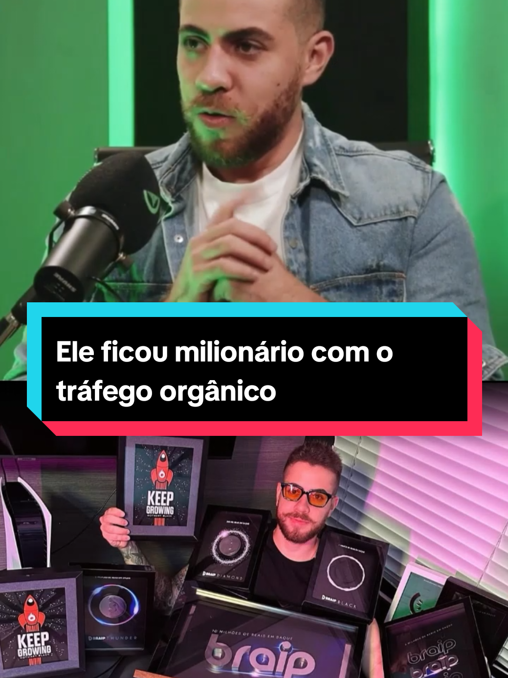 Ele ficou milionário com o tráfego orgânico  #creatorsearchinsights #viralizarnotiktok #dinheiro #digitalmarketing 