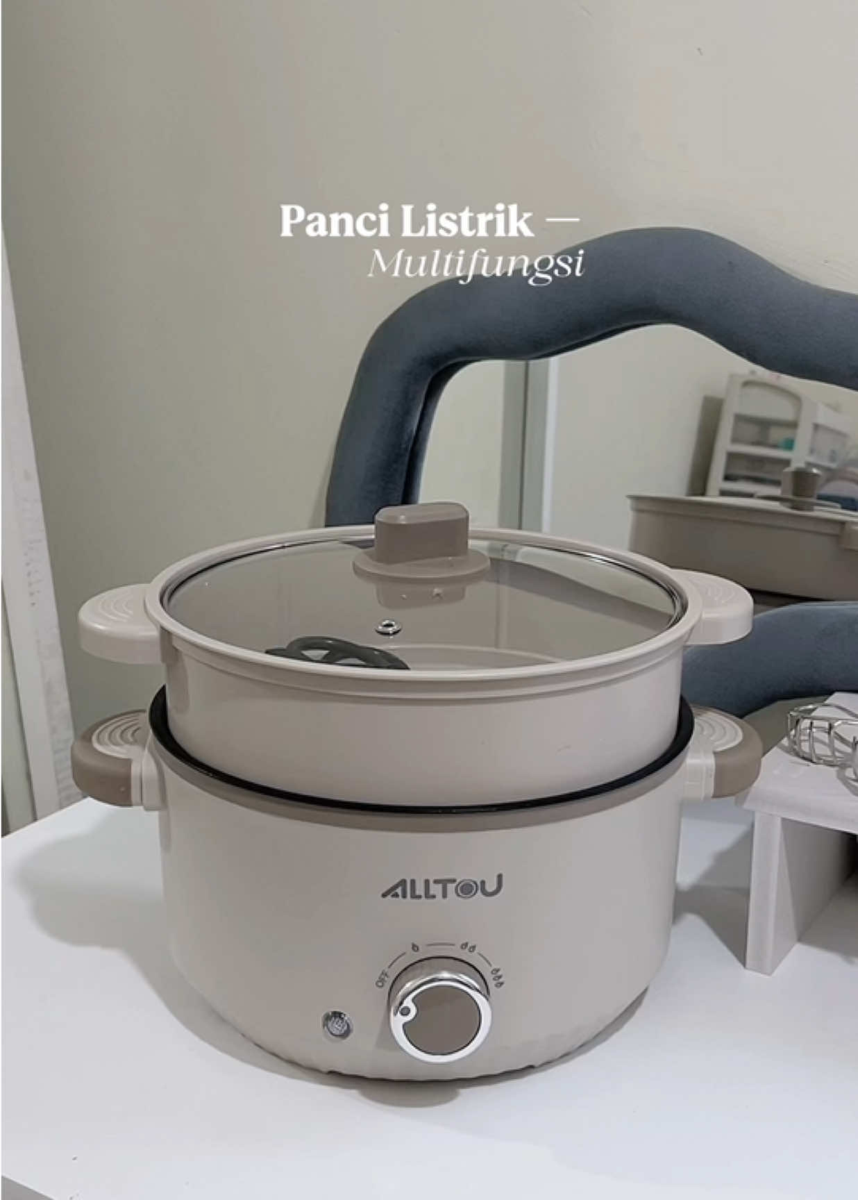 real serbaguna, cocok bgt buat anak kos. Warnanya brown cakep bgtttt🥺👀🤎 #pancilistrik #serbaguna #panci #brown #fyp 