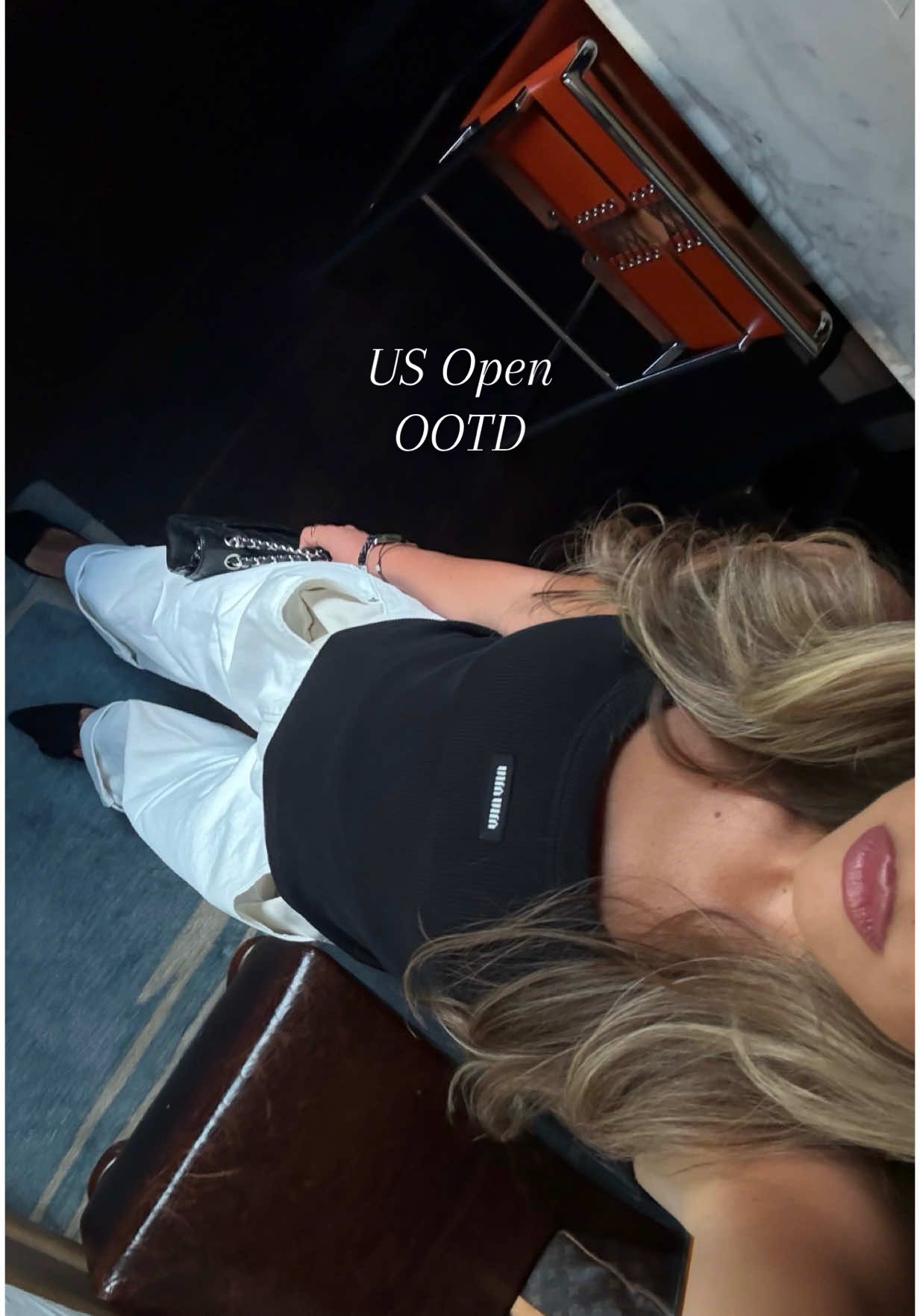 Outfit of the day for the US Open @US Open  #USOpen #usopenoutfit #usopenootd #miumiu #grwm #fashion #fashiontiktok #nyc #newyork #newyorkcity #fyp 