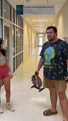 And she’s spinning the wheel !!