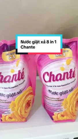 Nước giặt xả 8 in 1 Chante thơm, lưu hương#nuocgiatchante #xuhuong #nuocgiat