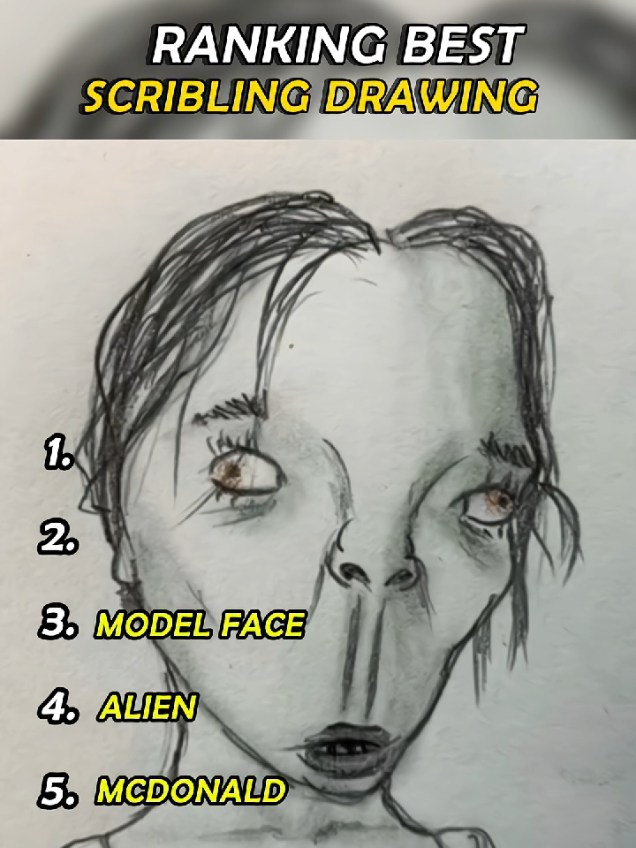 Ranking best scribling drawing #ranking #scribling #drawing #viral #trend 