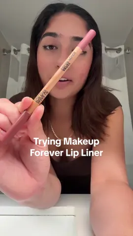 Trying @makeupforever lip liner 💋 #makeup #lipliner #sephora #latinacontentcreator #makeuptok 