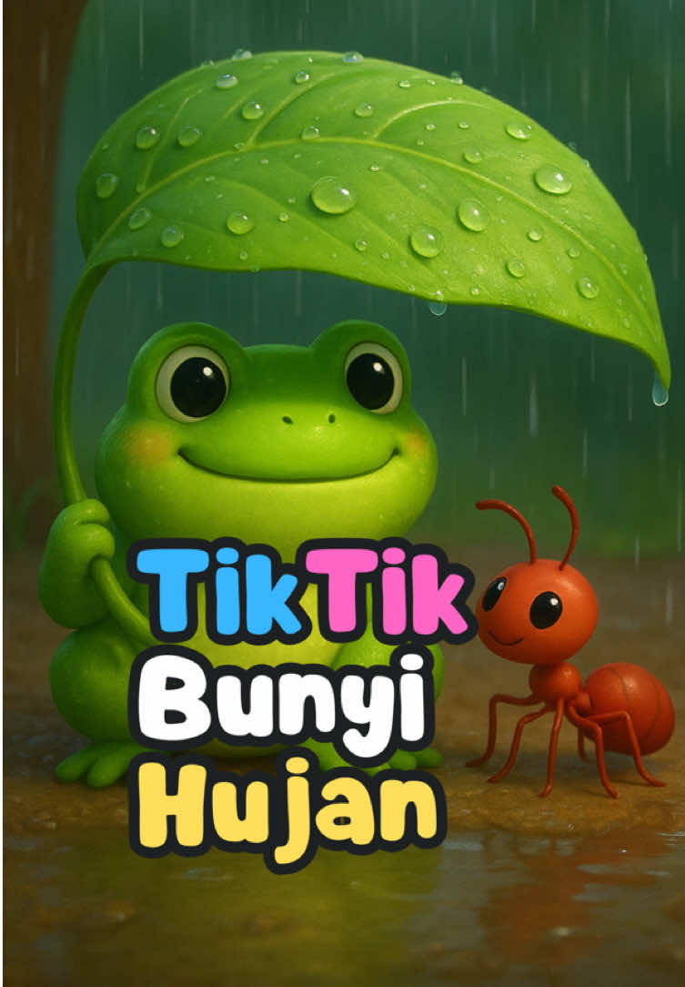 🌧️ Tik tik bunyi hujan di atas genting… yuk nyanyi bareng! 🎶 #LaguAnak #TikTikBunyiHujan #laguedukasianak #lagupaud 