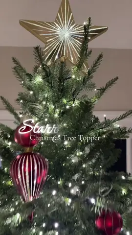 Starry night tree topper is the perfect star for the top of your Christmas tree from Valerie and QVC. #StarryNightTreeTopper #ChristmasTreeStar #ChristmasTreeTopper 