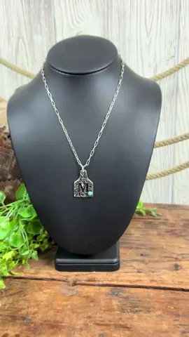 Western cow tag initial necklaces 