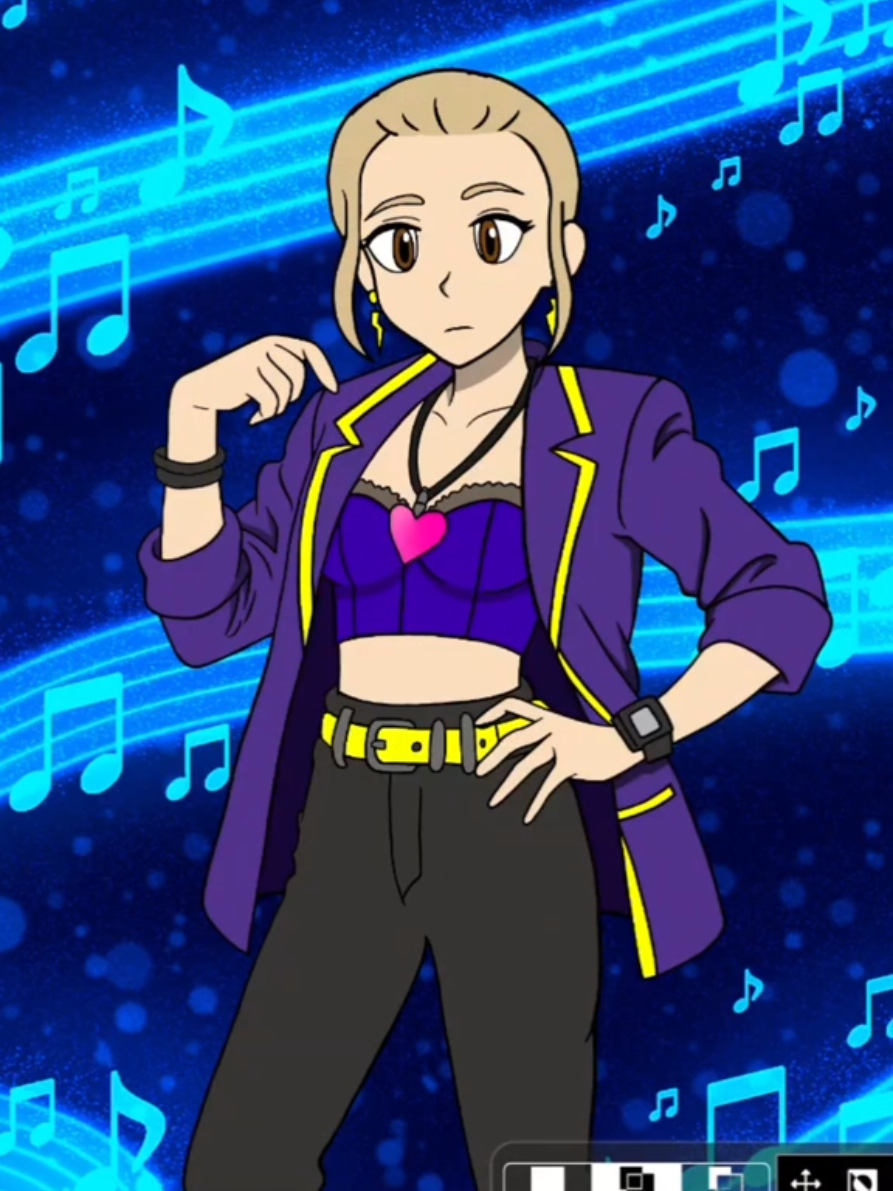 Aquí me tome la libertad de agregarle el relicario de corazón de color rosa 🥰 y la verdad veo mas similitudes de personalidad con Vero jsjjsjsjs. #verónicacaminofarjat #mentiraselmusical #yuribose #dibujodigital #mentiraslaserie 