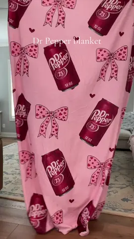 I am obsessed with this Dr Pepper blanket and it’s coquette design. #drpepper #drpepperlover 