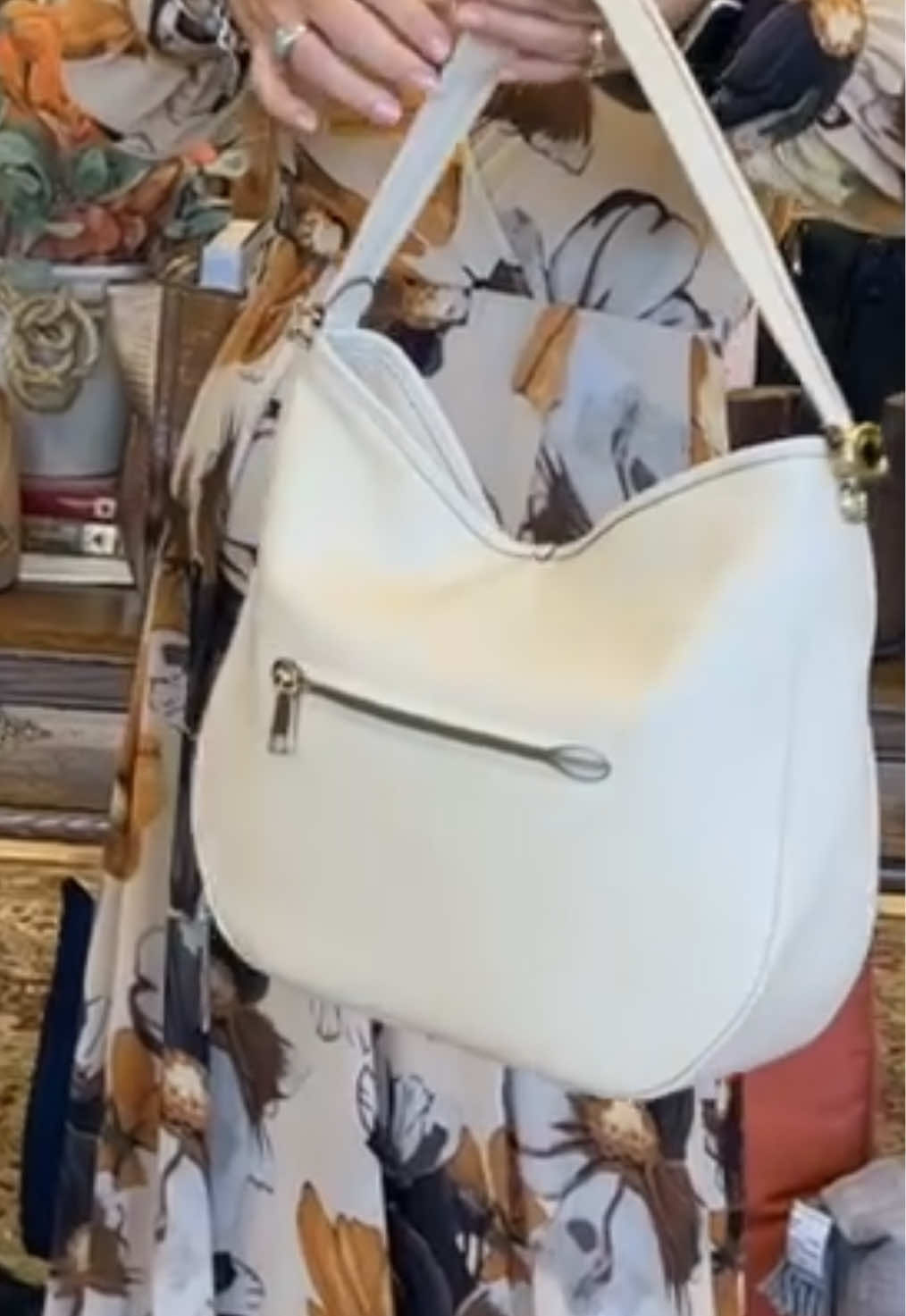 the perfect bag for everyday effortless elegance or for elevating any outfit #coachhandbags #secondhand #coachcary #luxuryconsignment #everydaystyle  This bag is brand new in the color chalk with brass hardware