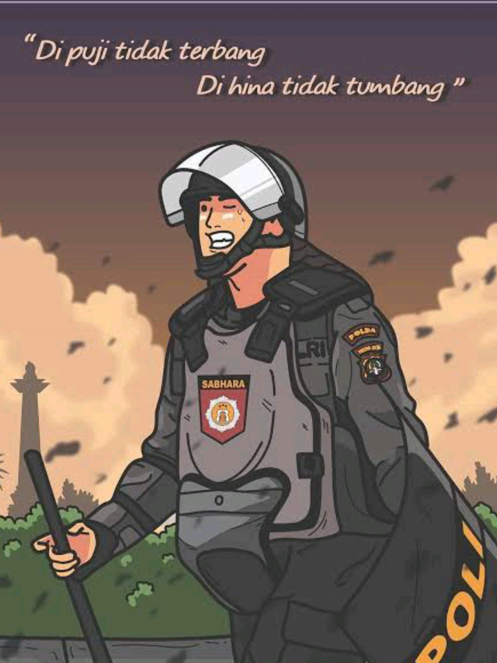 Saat kami di lapangan harus bertindak tegas & terukur..!!! Kami pun sama seperti kalian, ada sisi pada diri mencoba menghibur rekan & sodara saat waktu istirahat untuk menghilangkan lelah, jenuh & ketegangan..!!! Adik kamu seperti sengatan listrik disaat batrei kami ngedrop, tetap semangat & keep thinking positive 🤗👍👍👍 #polrihumanis  #angkatan51  #samapta  #jayapuratiktok  #foryou  