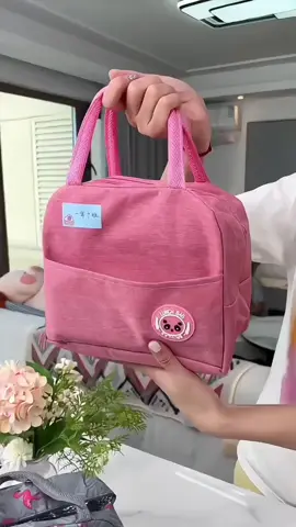 Túi gấu đựng hộp cơm giữ nhiệt hình vuông có quai xách tiện lợi #tuigiunhiet #giadungthongminh #giadungtienich #trending #xuhuong 