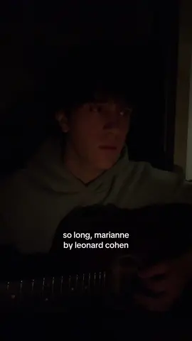 now so long, marianne #leonardcohen #solongmarianne #folkmusic #guitarcover #fyp 