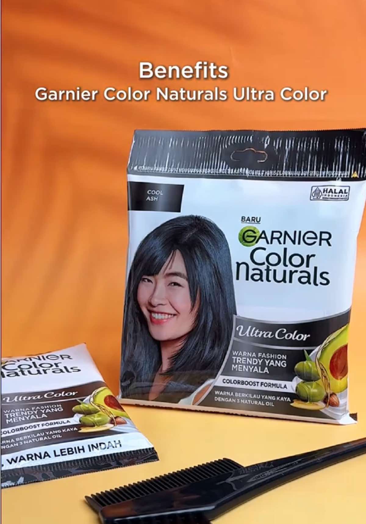 Permanent fashion color + 3 nourishing oils = Cool Ash, but make it healthy 💧✨ #GarnierHairColor #GarnierColorNaturals #GarnierColorNaturalsMalaysia #FYP #HairColor