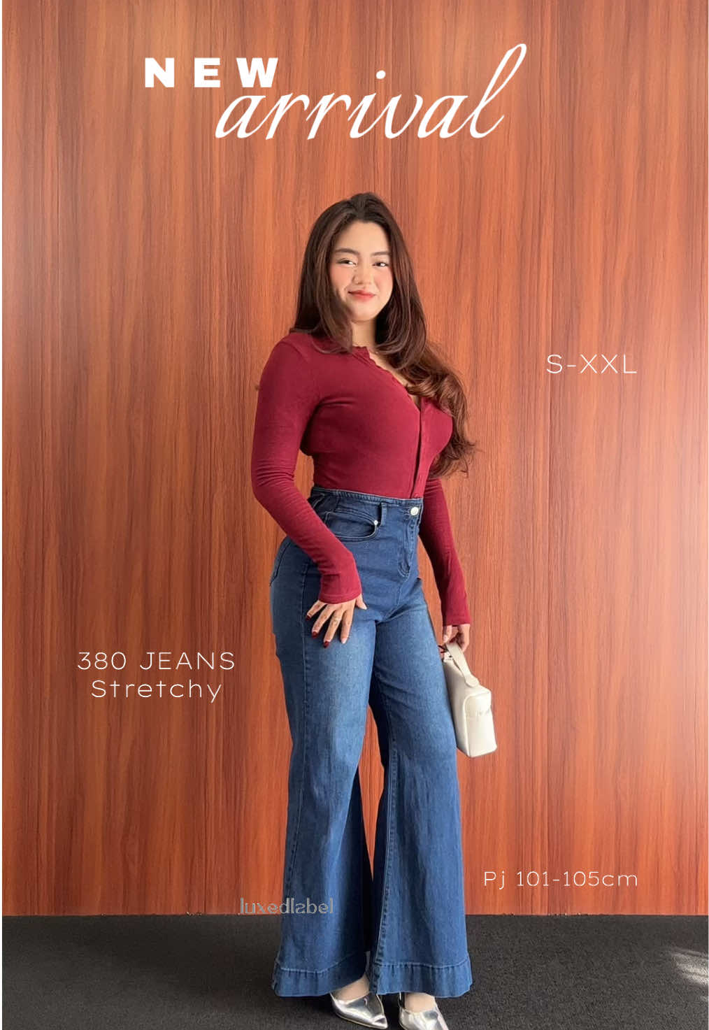 Fitcheck with new arrival😋 @luxe.dlabeljeans #newarrival #belilokal #luxedlabeljeans #rekomendasijeans #fitcheck 