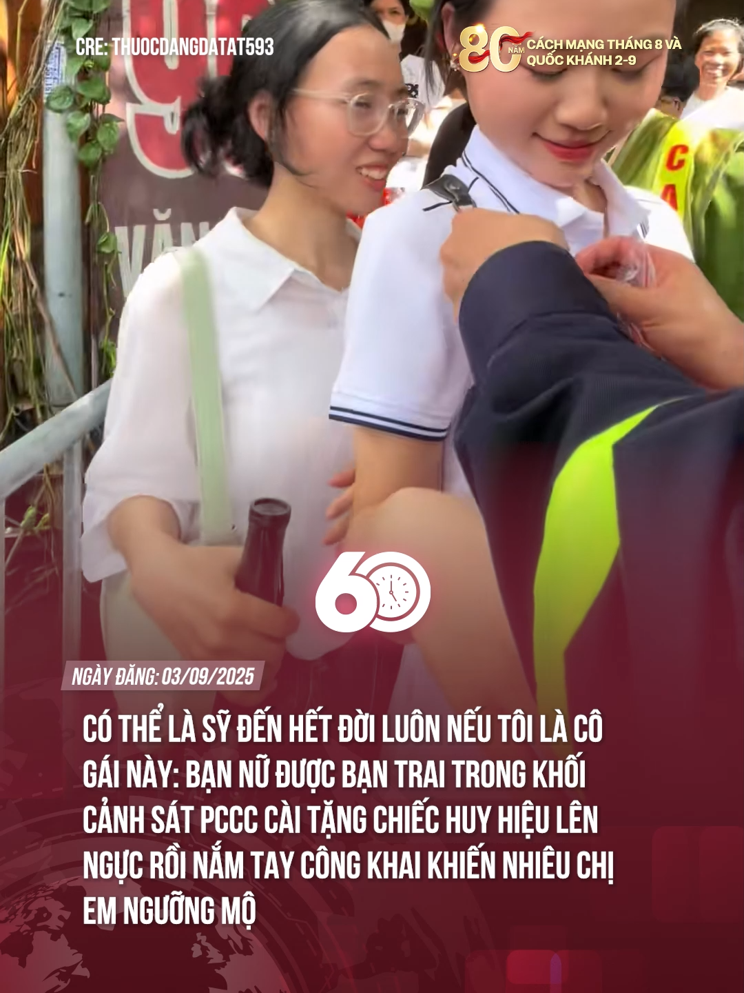 CÓ THỂ LÀ SỸ ĐẾN HẾT ĐỜI LUÔN NẾU TÔI LÀ CÔ GÁI NÀY =))) #tiktoknews #60giay #Theanh28 #80NamQuocKhanh #TuHaoVietNam