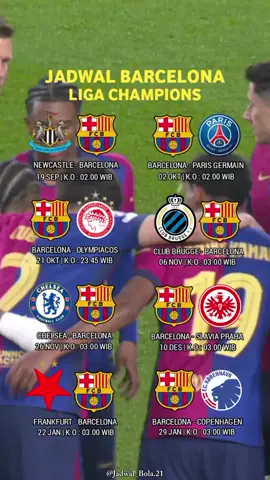 Jadwal Barcelona di Ucl🚨 . . . #fyp #masukfyp #masukberanda #barcelona #ucl 