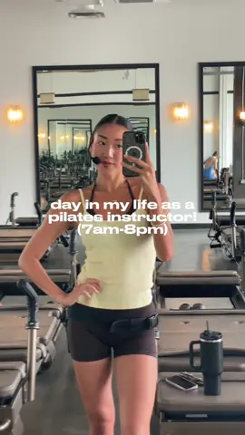 day in my life teaching pilates💗✨ #dayinmylife #pilatesinstructor #pilates 