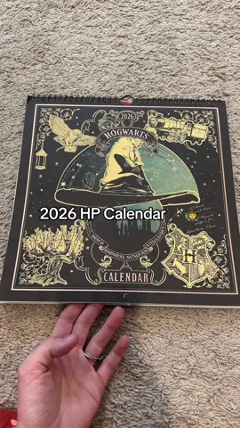 The COOLEST 2026 wall calendar for the potter head. #2026calendar #potterhead #wallcalendar #backtohogwarts #tiktokshopnewarrivals 