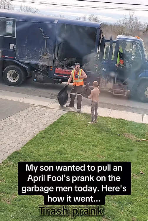 Trash pranks #fyp #funnyvideo #funnyprank #foryou #prank #trash 