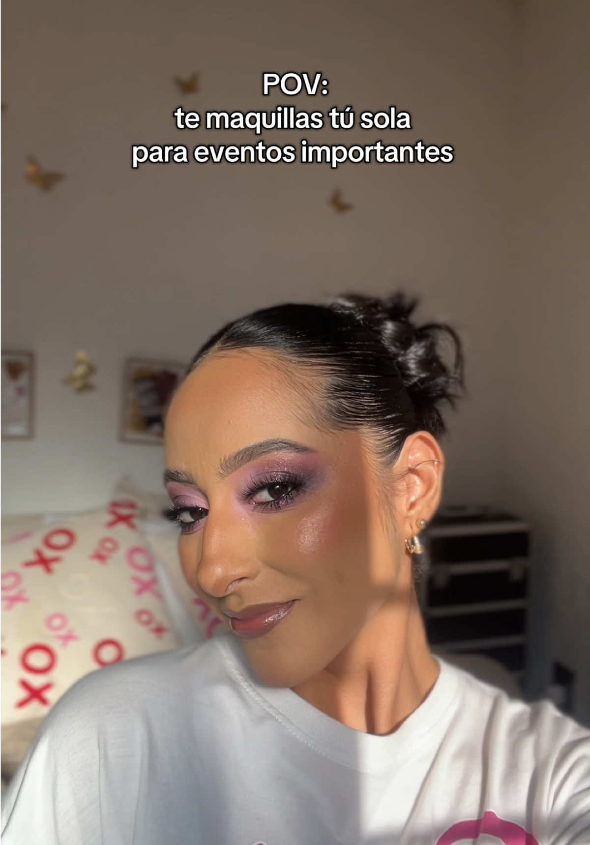 Las que nos sabemos maquillar y yo 😮‍💨👌🏽 #cosasdegirls #maquillajerosa #damadehonor #maquillajedamadehonor 