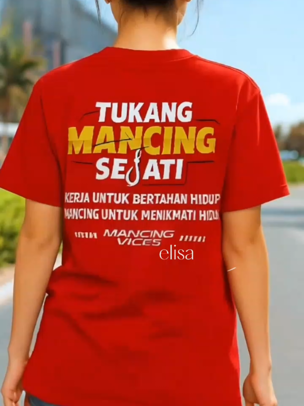 Tukang mancing sejati kerja untuk bertahan hidup mancing untuk menikmati hidup  #kaos #kaosmurah #kaosdistro #kaoskatakata #kaosmancing 