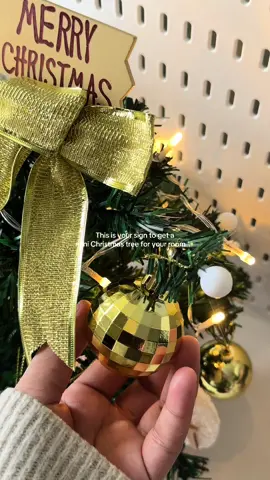 BER months na kaya this is your sign to get a mini Christmas tree for your room! 🎄🎅💗✨#christmas #christmastiktok #christmastree #bermonths #paskongpinoy 