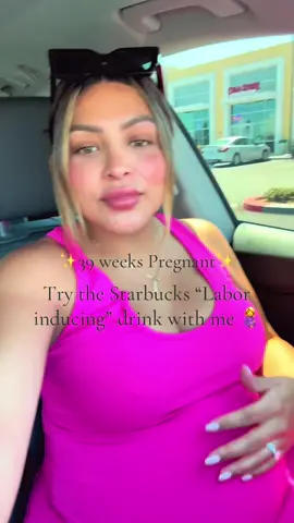 Im huge and desperate at this point. 39 weeks pregnant and baby girl does not want to come out 😭😭😭 #starbucksreview #starbuckslaborinducingdrink #pregnant #inducinglaborathome 