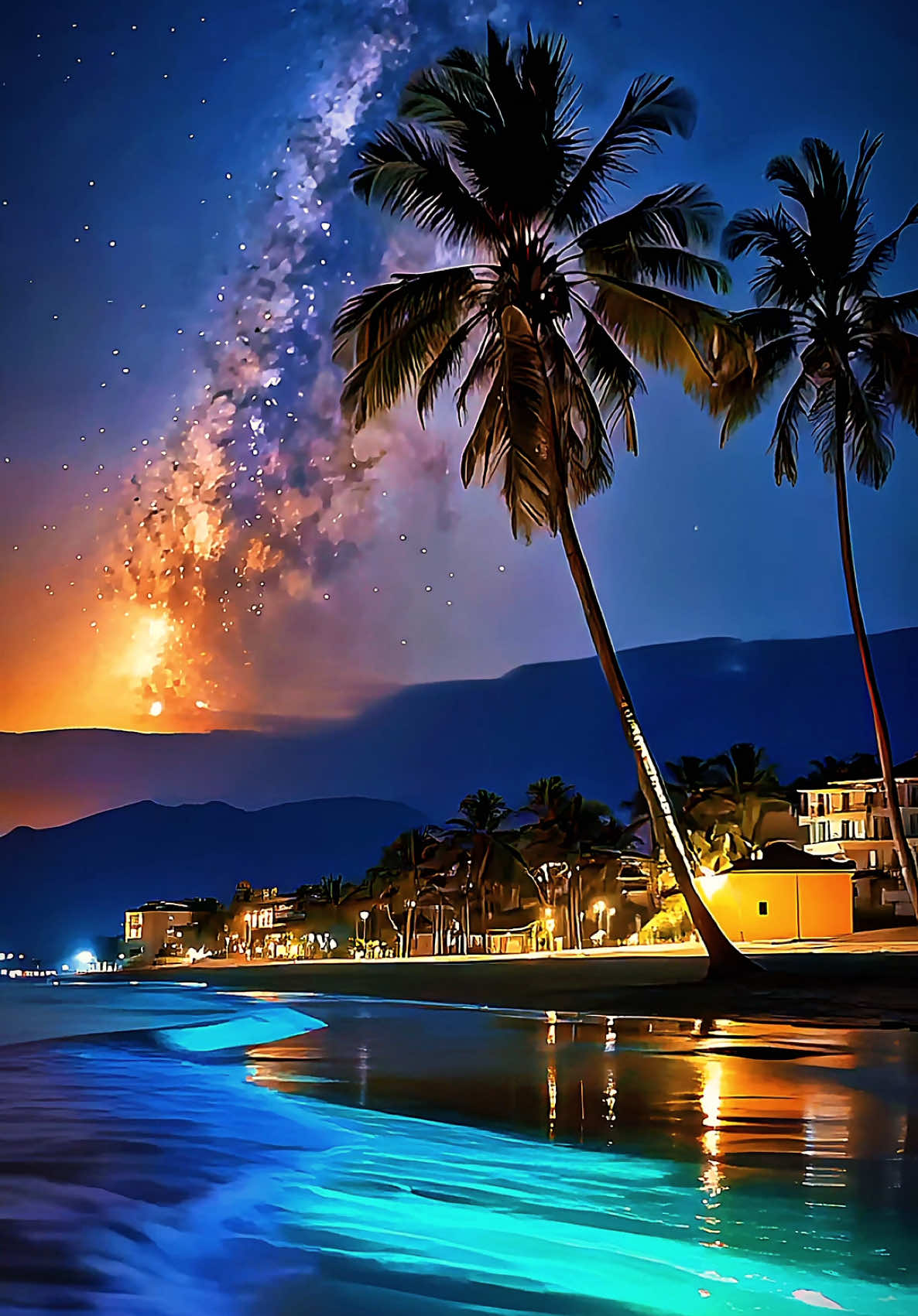 Live 4K Wallpaper HD 2025 Neon Waves & Shining Shoreline 🌊💙💜💛🧡💚 Dedicated to… •…those who find peace in the rhythm of the waves •…those who carry the tropics in their hearts, no matter where they are •…anyone who has ever wished to walk on waves of light 🥰 #4kwallpaper #livewallpaper #2025trends #tropical #beachwaves 