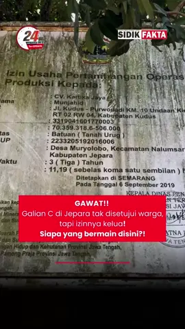 PARAH!!! Dugaan penyalahgunaan wewenang Galian C di Desa Muryolobo, Kecamatan Nalumsari, Kabupaten Jepara tak di setujui, Tapi Izinnya keluar!! Kasus ini terkait adanya dugaan penyalahgunaan terkait perizinan pertambangan atau galian C yang terjadi tahun 2019 di Desa tersebut. Tim investigasi Sidik Fakta bersama jajaran LPKPP (Lembaga Pemantau Kebijakan Pejabat Publik) berkunjung ke Desa Muryolobo, Kabupaten Jepara guna mencari informasi tentang adanya dugaan penyalahgunaan wewenang terkait perizinan yang sudah terbit. (9/25). Menurut infromasi yang awak media dapatkan, dari narasumber yang tidak mau menyebutkan namanya saat berkunjung di lokasi. Mengatakan bahwa, sebelum perizinan itu keluar, warga Desa Muryolobo yang rencananya dilewati oleh operasional tambang tersebut tidak menyetujui rencana perizinan di tahun 2019. Karena, adanya dugaan ilegal pertambangan yang sudah terlaksana pada tempat tersebut sejak tahun 2016 sampai 2019 yang megakibatkan kerugian pada wilayah tersebut. Hal ini yang menyebabkan pada tahun 2019 para warga yang terdampak akhirnya menolak, jika ada pertambangan lagi. @dlhkabjepara @inspektorat_jtg @kejati.jateng @polresjeparaofficial @masw2t @ahmadluthfiofficial @esdmjateng  Baca Selengkapnya di https://www.sidikfakta.com/gawat-adanya-dugaan-penyalahgunaan-wewenang-perizinan/ #infojatengterupdate #infoterkini #infojepara #infojawatengah #beritajepara 