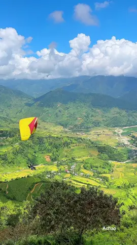 Bay trên mùa vàng – nhìn lúa từ góc trời mới thấy quê hương đẹp đến nhường nào. #tourguide #tour #xuhuong #dùluon #mucangchai 