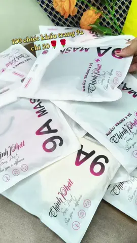 Khẩu trang 9a combo 100 chiếc #xuhuong #khautrang #khautrang9a #bongthithien87 